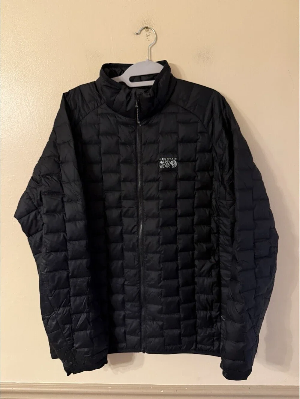 Mountain Hardwear Temescalborz Jacket Mens L Black Down Puffer Zip Pristine!